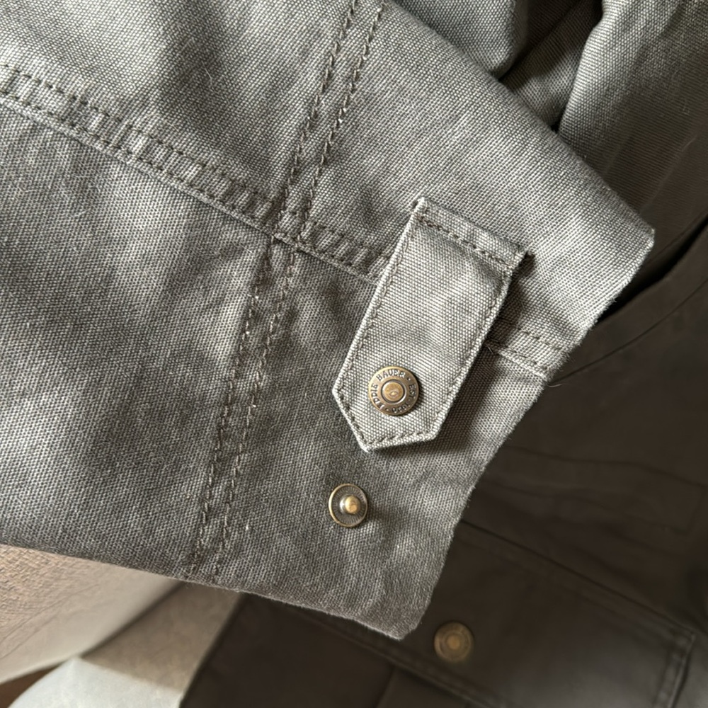 Eddie Bauer Oversized Olive Chore Jacket Barn Coat - Picture 4 of 4